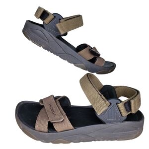 Filson x Merrell Collab Beech Sandal Size 10 Rugged Terrain Green Canvas J20167